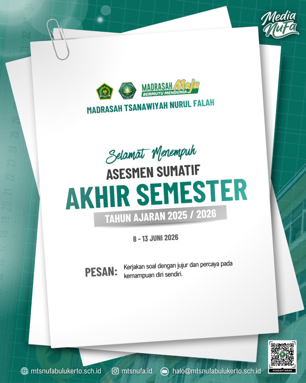 ASAS TAHUN PELAJARAN 2025-2026